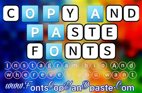 copy and paste font generator.